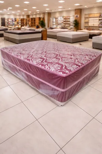 Cama box casal Vermelha,, entrega
