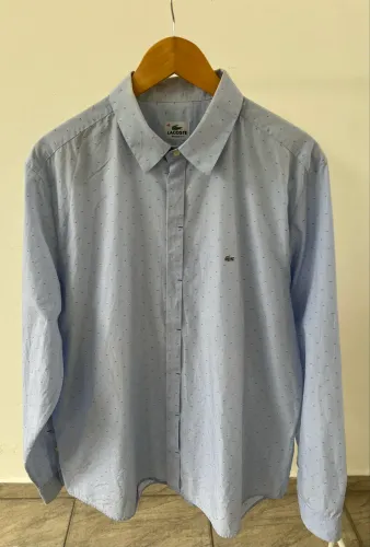 Camisa Social Lacoste Masculina - Tamanho 45 (Original)