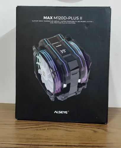 COOLER BOX ALSEYE MAX ARGB DISPLAY TEMPERATURA ( NOVO )