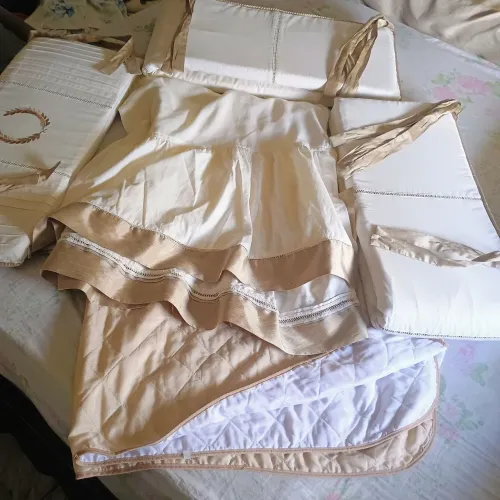 Protetor de berço luxo unissex 5 peças