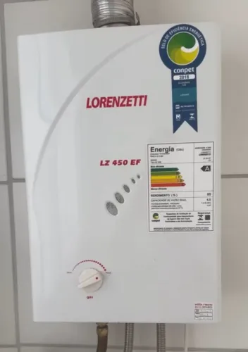 Aquecedor a gás natural Lorenzetti - LZ 450 EF