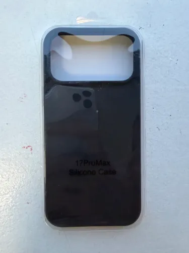 capa/case silicone iphone 17 pro max da cor preta 