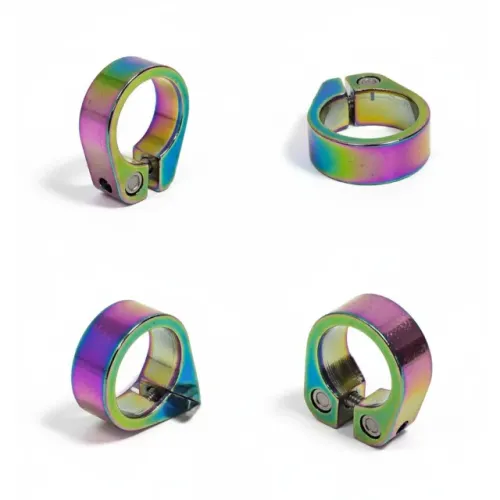 Abraçadeira De Canote 31.8mm Bike Slick Oil Rainbow Camaleão - Nova c/ NF