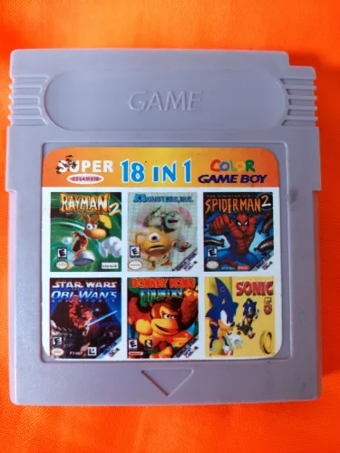 Cartucho com 18 jogos para game boy color/gameboy color funcionando perfeitamente.