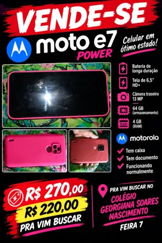 Celular moto E7 Power 64 GB