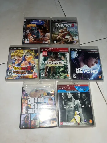 Jogos PS3 Originais - GTA V, Dragon Ball, Far Cry - Ótimo Estado