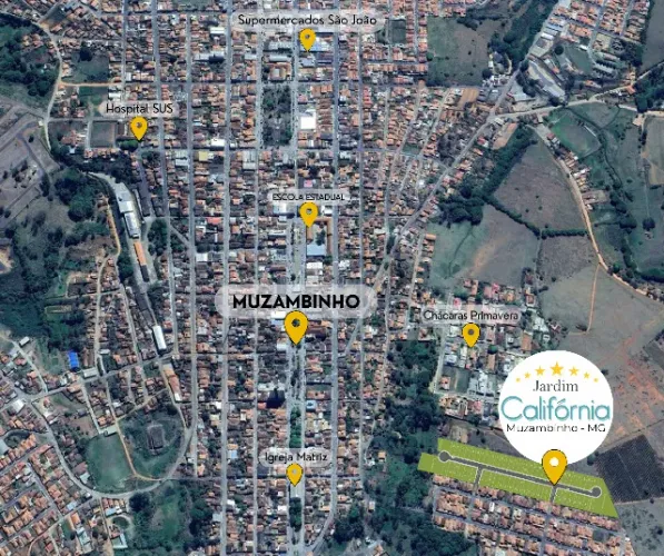 Lotes - Loteamento - Jd. California - Muzambinho MG