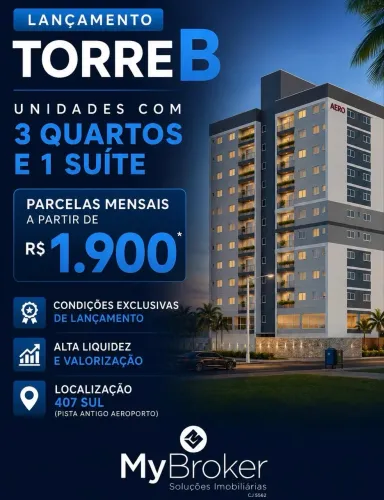 Apartamento 3 Quartos com Suíte | Lançamento | 407 Sul - Palmas