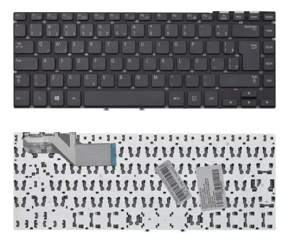 Teclado Preto Para Notebook Samsung Np270 E4e Np275 Br Ç