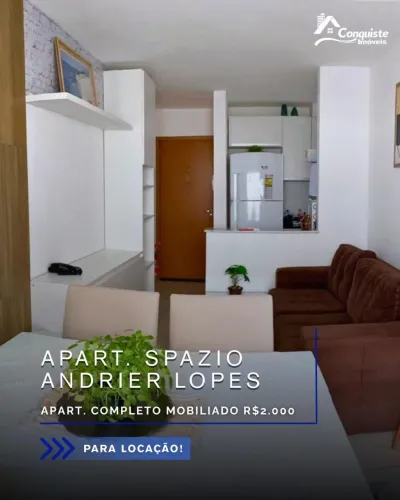 Apartamento mobiliado disponível para locação