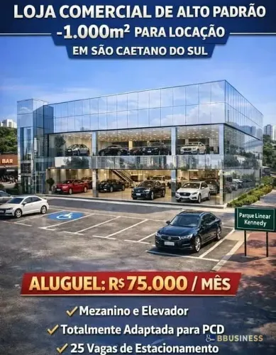 Prédio Comercial para locação 1100m² com elevador e 20 vagas na Av. Presidente Kennedy Po