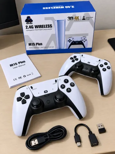 Vídeo Game M15 PRO 4k HDMI versão 2026, plug play, 2 controles