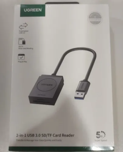 Leitor de Cartão de Memória SD UGREEN USB 3.0 SD e Micro SD