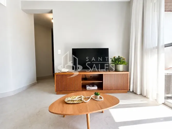 Flat Mobiliado na Vila Mariana: 1 quarto, 1 suíte, 1 sala, 1 banheiro, 2 vagas de garagem,