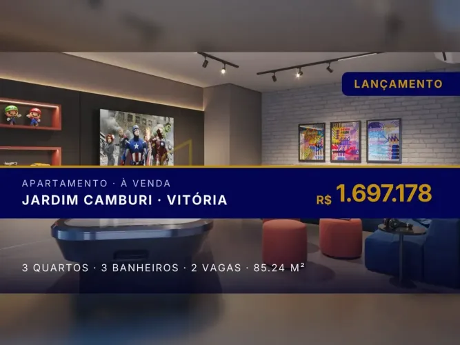 Viva o melhor de dois mundos no Jardim Camburi: apartamento com garden!
