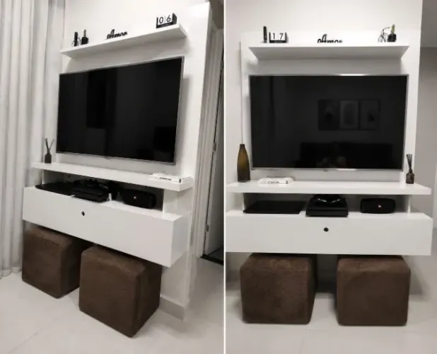 PAINEL SUSPENSO MODERNO MDF NOVO 