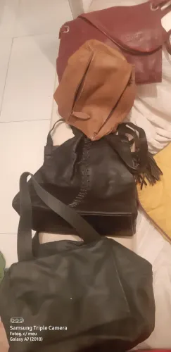 bolsas de couro novas e usadas URGÊNTE 