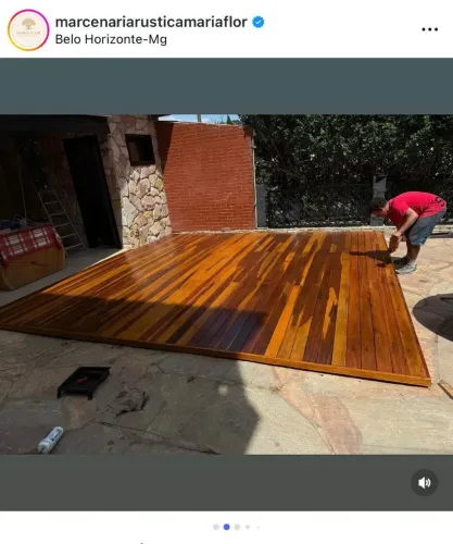 Deck de madeira cumaru 3x3 