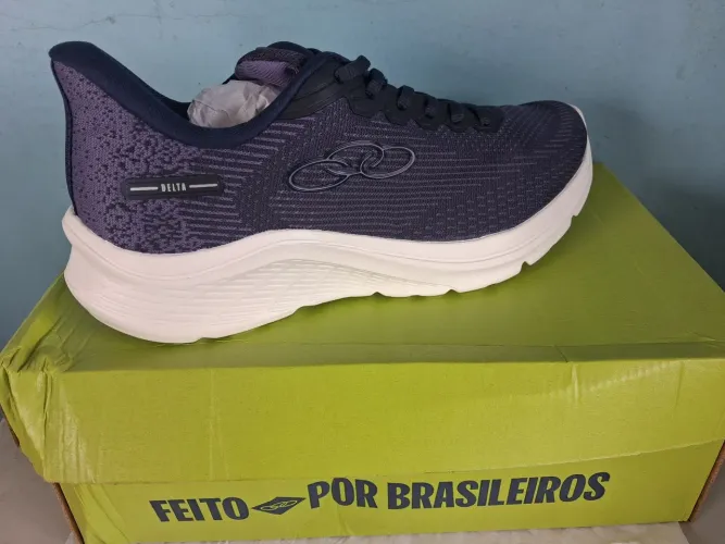 ?Tênis Olympikus Delta Marinho/Purple - Tamanho 41 (Novo na Caixa)