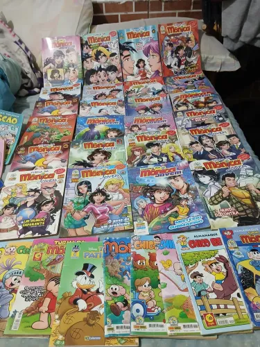 Gibi almanaque turma da Mônica jovem, cebolinha, chicote Bento,tio patinhas,magali 