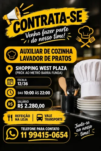 Auxiliar de cozinha