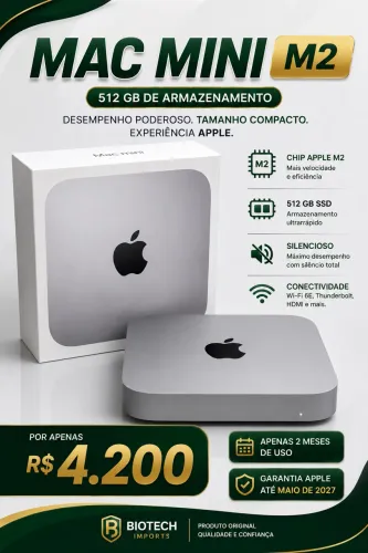 Apple Mac amino M2 semi novo