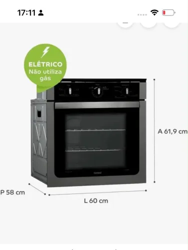 Forno Elétrico cônsul- 84 lt