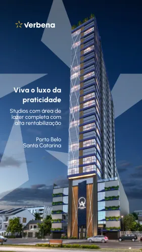 Studio com área de lazer completa com alta rentabilidade