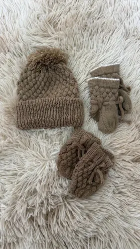 Kit 10 peças de bebê touca luva e meia recém nascido rn