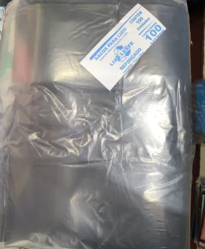 Sacos para lixo reforçado pacotes com 100und 