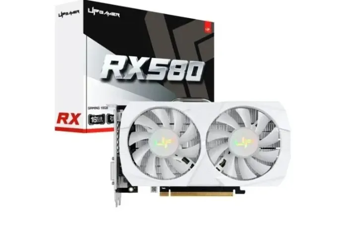 Placa de Vídeo RX 580 16GB GDDR5 Up Gamer Branca - Nova, Lacrada com 1 Ano de Garantia