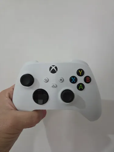 Controle Xbox Series S/X Original Branco + Bateria Recarregável + USB-C