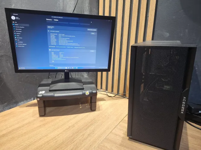 COMPUTADOR COMPLETO - SSD + 16GB RAM + Fonte EVGA 600W e Monitor LG 21"""