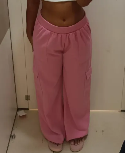 Calça rosa feminina 