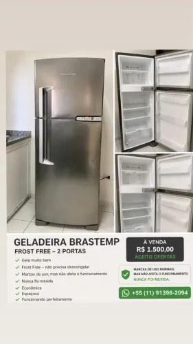 Geladeira Brastemp Frost Free - 2 Portas | Ótimo Estado