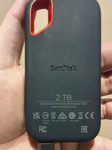 SSD Externo Portátil SanDisk Extreme de 2 TB