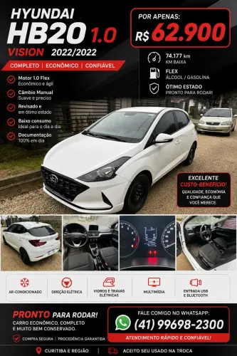 Hyundai HB20 Vision 1.0 Flex 12V MEC 2022