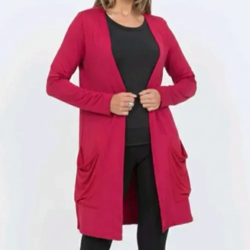 Cardigan rosa m/g