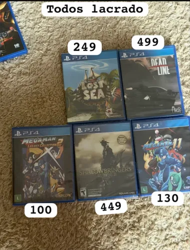 Jogos ps4 todos lacrado também troco 