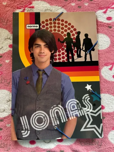 pasta jonas brothers rara vintage disney vintage papelaria anos 2000