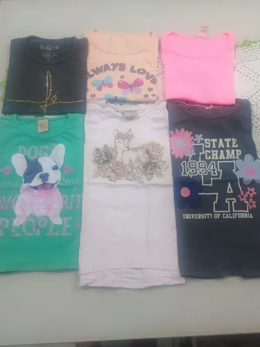 Blusinhas e blusas de menina tamanho 10