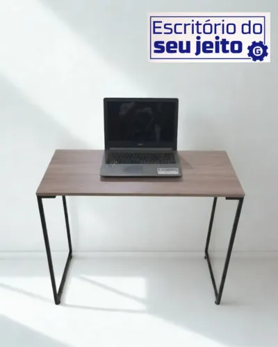 Escrivaninha NOVA Mesa Estilo Industrial Multiuso para Notebook de Estudo Computador Birô