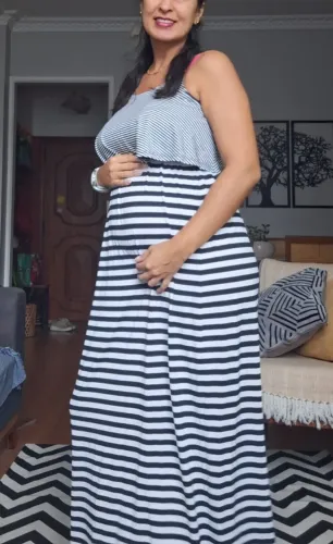Vestido listrado 