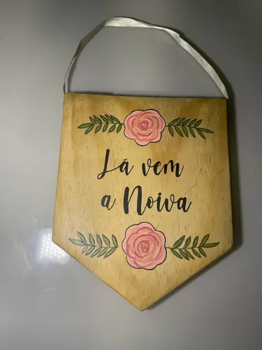 Placa La vem a noiva