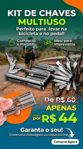 Kit de chaves multiuso compacto 