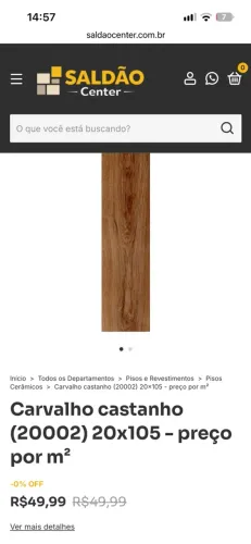 Piso Amadeirado Castanho 20x105 - 250m²
