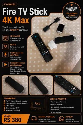 Fire TV Stick 4K Max (2ª Geração