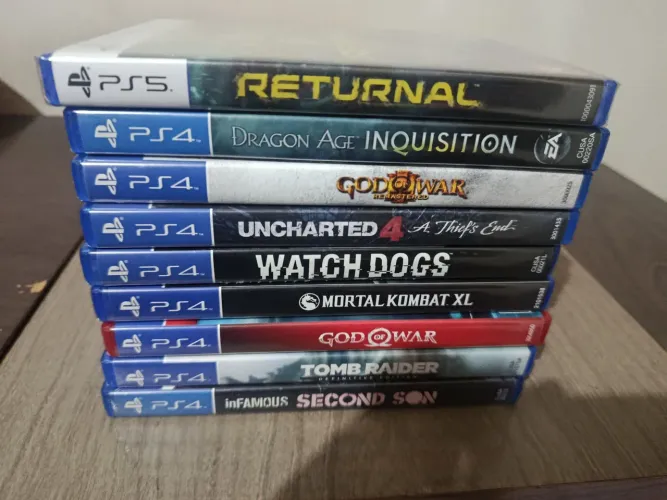 Lote jogos Playstation 4 e 5