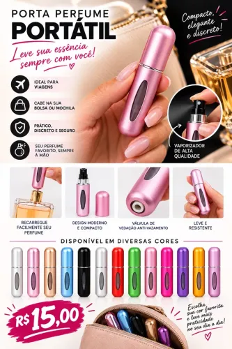 Porta Perfume Portátil