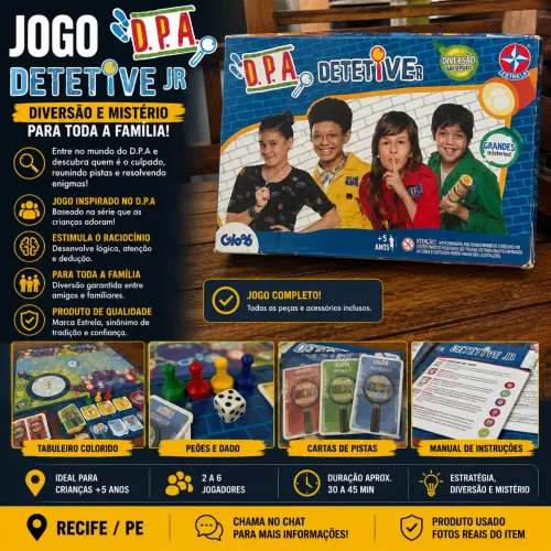 JOGO D.P.A DETETIVE JR - ESTRELA